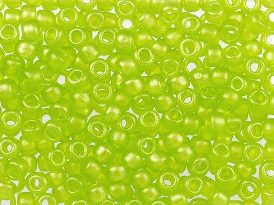 6-Y620, Toho 20g Sueded Gold Transparent Lime