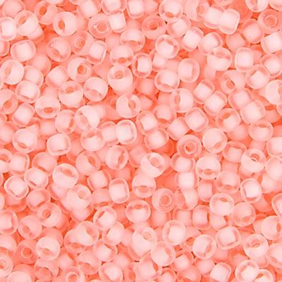 11-1934, Miyuki 22g Semi Matte Baby Pink Lined Crystal