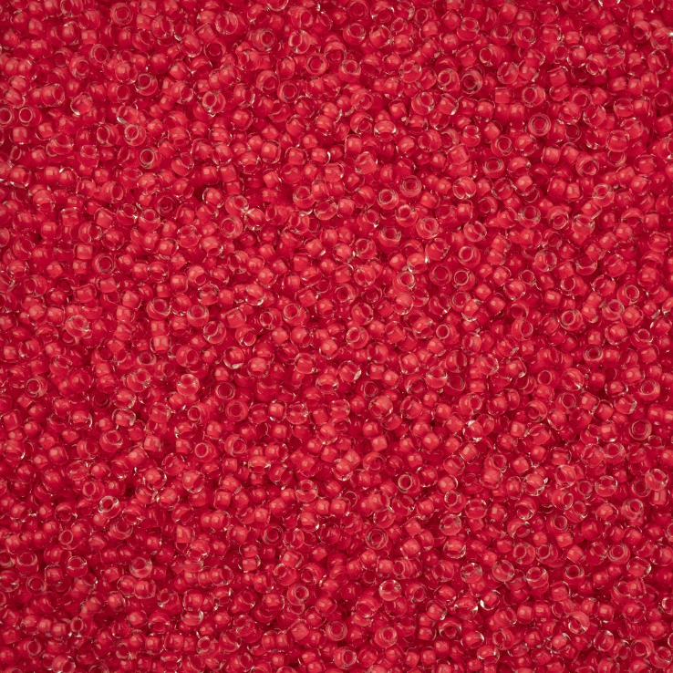 11-08A98, Czech 22g Color Lined Terra Intensive Red