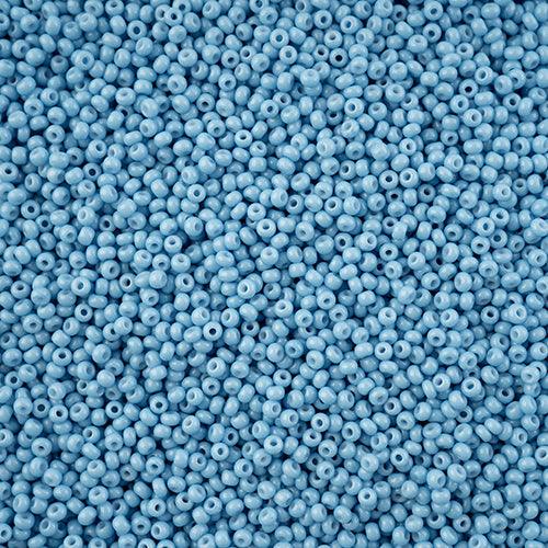11-43244, Czech 22g Blue Chalk Dyed Solgel - PoCo Inspired
