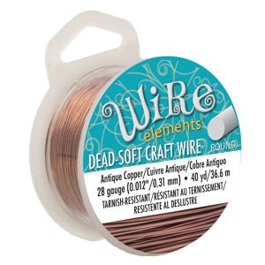 Craft Wire, Round - Antique Copper