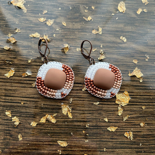 Workshop, Bead Embroidery Earrings