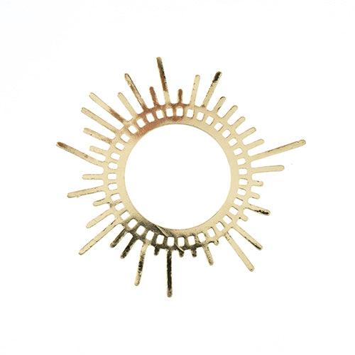 Beadwork Finding - Sun, 42x45mm per pair - PoCo Inspired