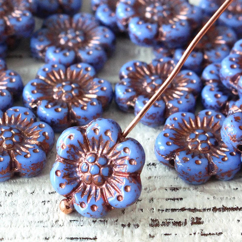 Czech Pressed - Anemone Flower, 14mm