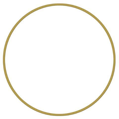 Metal Ring - Brass, 16''