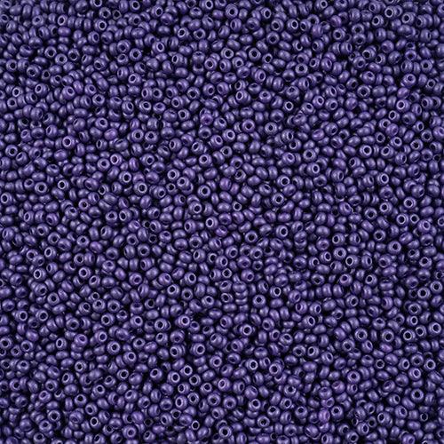 10-42114, Czech 22g PermaLux Dyed Chalk Dk. Violet - PoCo Inspired