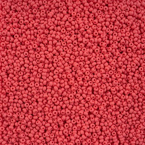 10-42129, Czech 22g PermaLux Dyed Chalk Red Matte - PoCo Inspired