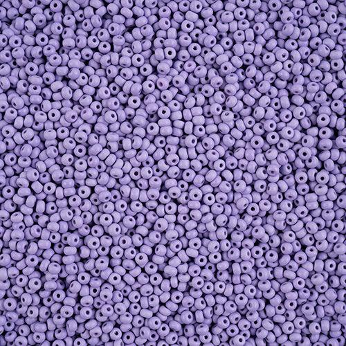 10-42135, Czech 22g PermaLux Dyed Chalk Lavender Matte - PoCo Inspired