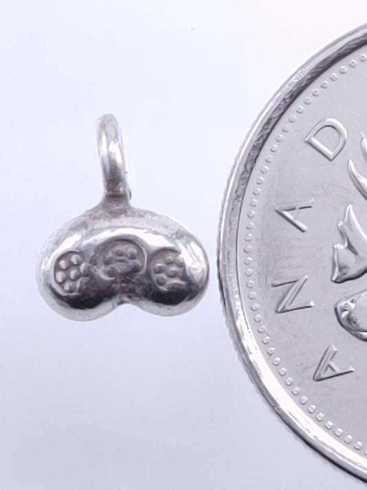 Karen Hill Tribe Fine Silver - Stamped Drop Charm