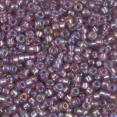 8-256D, Miyuki 22g Transparent Dark Smoky Amethyst AB