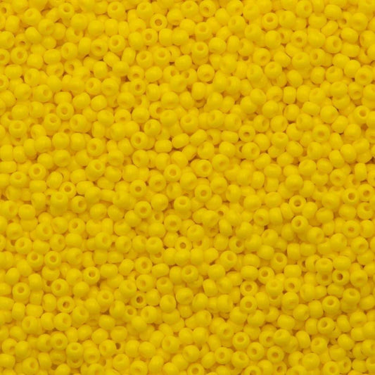 10-01034, Czech 22g Opaque Gold Yellow