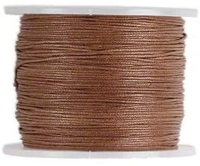 Cord, Cotton Wax 1mm - Lt. Brown