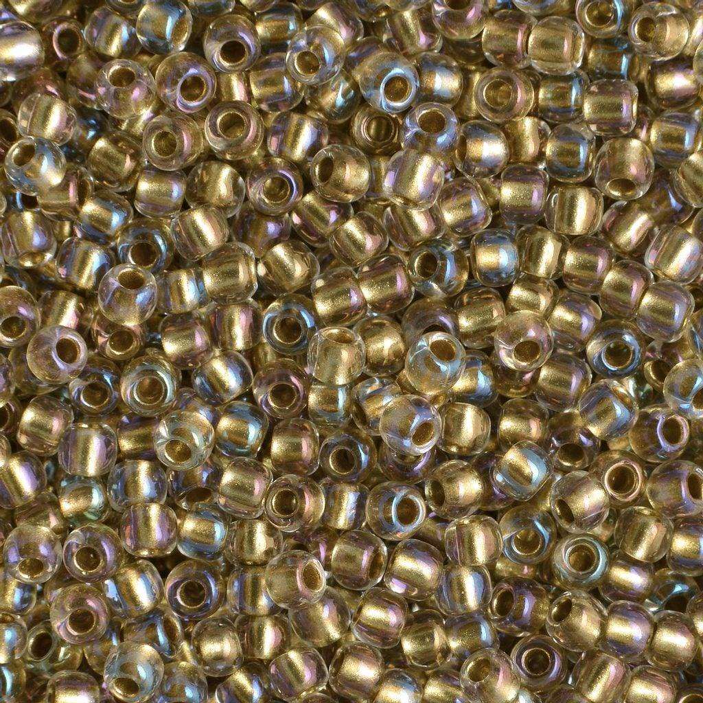 15-262, Toho 8.2g Gold Lined Crystal