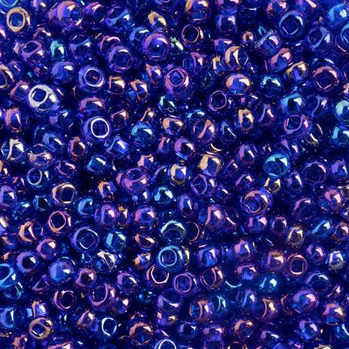 10-01240, Czech 22g Transparent Iris Navy