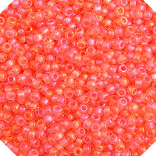 10-02400, Czech 22g Transparent Salmon Pink Rainbow AB