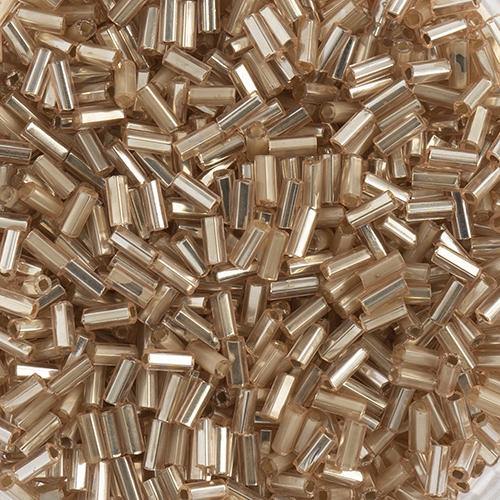 Silver Lined Light Pink - Bugle, #2 25g