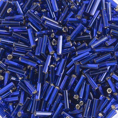 Silver Lined Royal Blue - Bugle, #3 25g