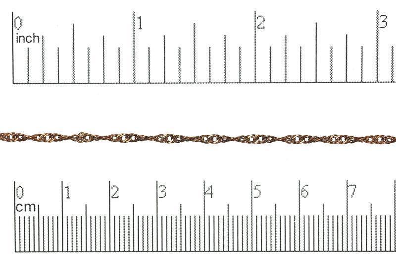 CH805, Spiral Curb Chain - Per Foot