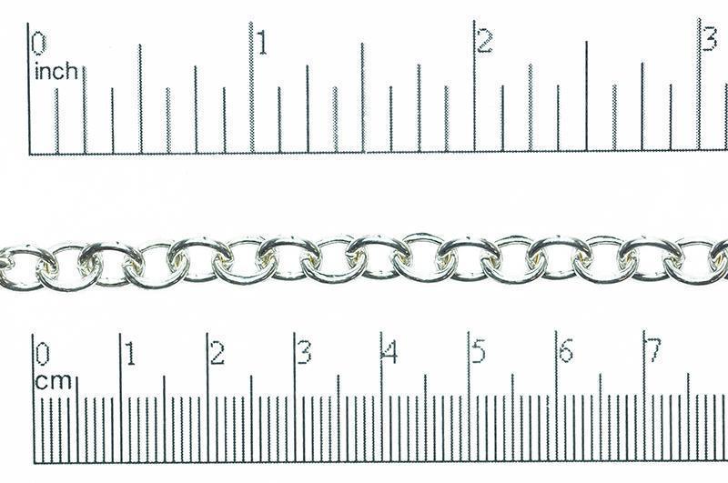 CH806, Oval Cable Chain - Per Inch