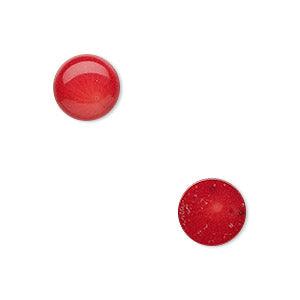 Cabochon Red Bamboo Coral