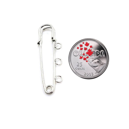 Safety Pins Brooch Blank Base - PoCo Inspired
