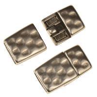 Magnet Clasp, Hammered - 10mm Flat