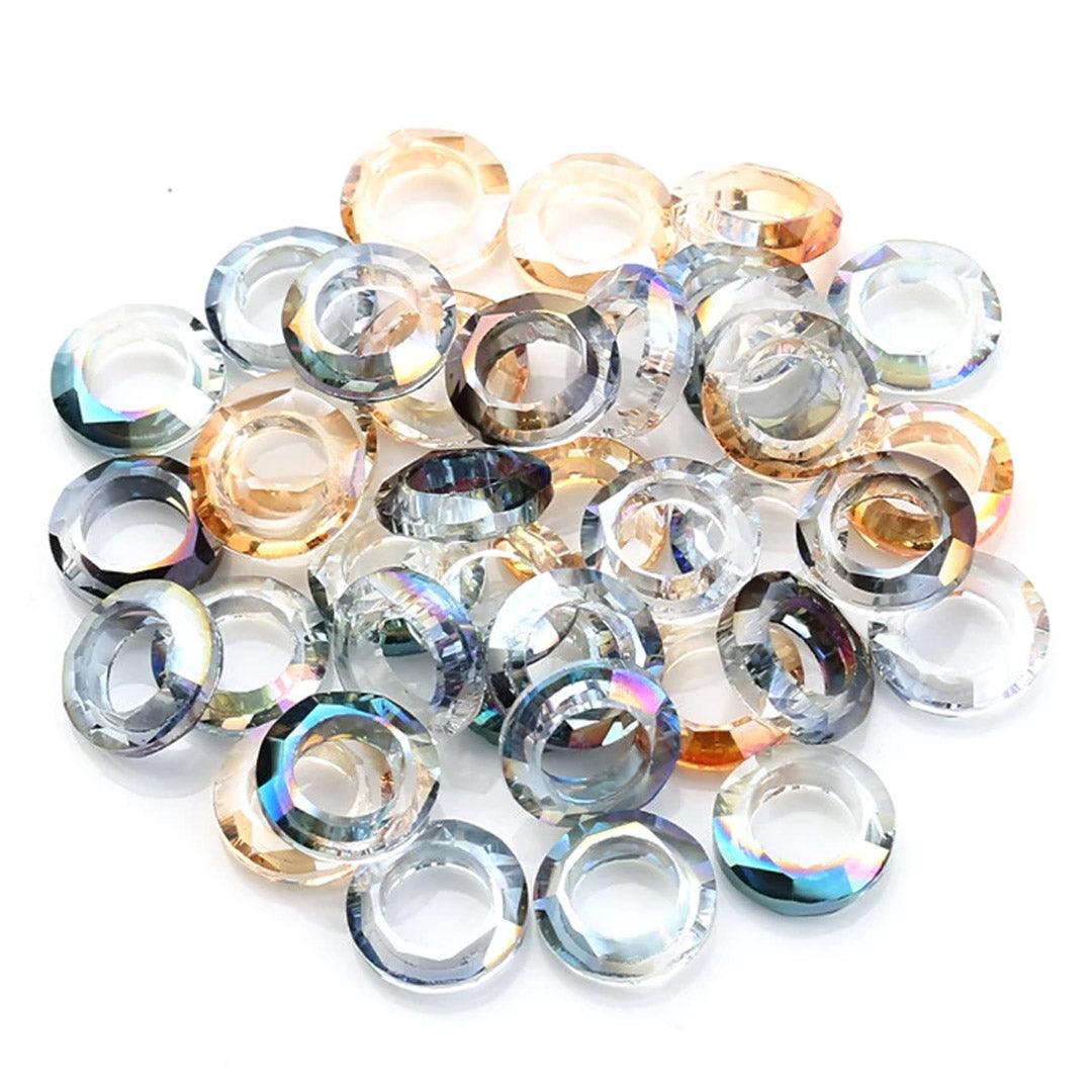 Bead Spacer Round Crystal Big Hole