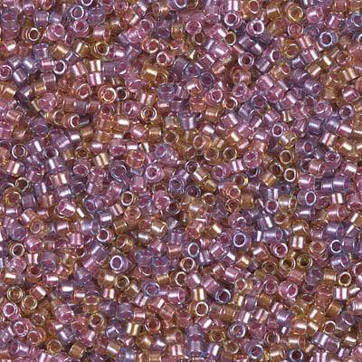 DB00-0982, Miyuki 5.2g Lined Purple/Salmon Mix