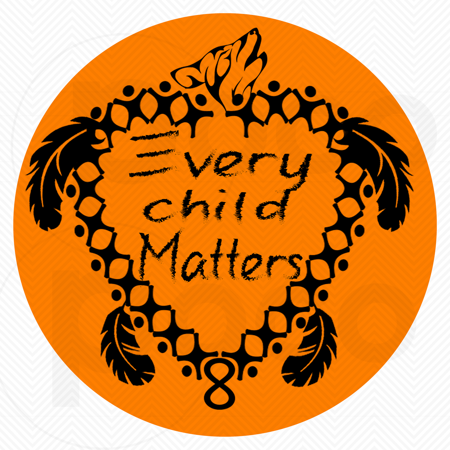 Every Child Matters 1 Inch Round Epoxy Cabochon - PoCo Inspired