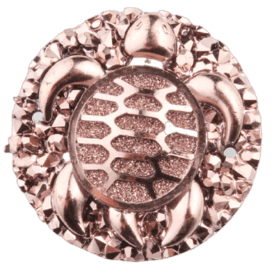 Resin Cabochon - Round 25mm, Turtle Mocha