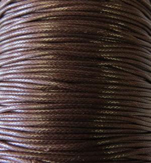 Cord, Cotton Wax 1.5mm - Dark Brown